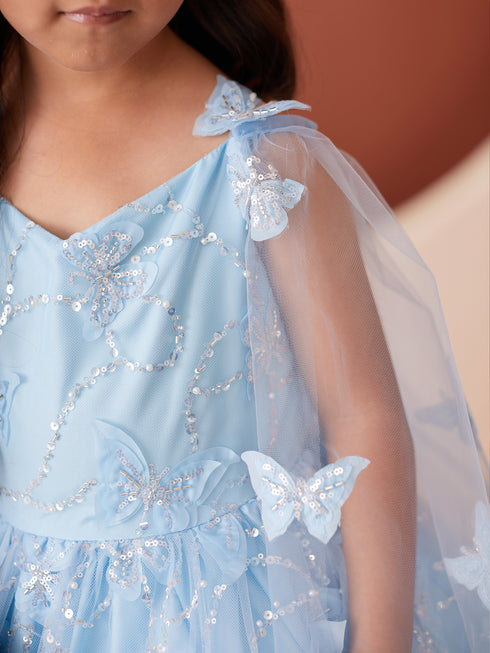 Princess Glitter Lace Ball Gown Dress, Sizes 2-16